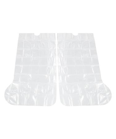 Gips cover for broken legs disposable cover transparent waterproof 2 pieces plaster cover for shower legs soft for men and women after the operation