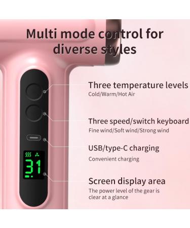 Cordless Hair Dryer 15000mAh Cordless Hair Dryer USB Rechargeable Rechargeable Cold Hot Air Battery Hair Dryer for Travel Camping (White) - Buy Online on GoSupps.com