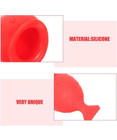Baluue 2 Pcs Lips Enhancer Plumper Device Silicone Fish Shape Lip Plumper Natural Pouting Mouth Tool for Women Girls - Buy Online on GoSupps.com