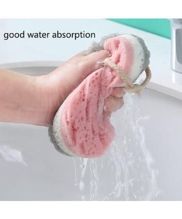 Super Soft Natural Bath Sponge - Gentle Exfoliating Scrubber 2 Pack - Buy Online on GoSupps.com
