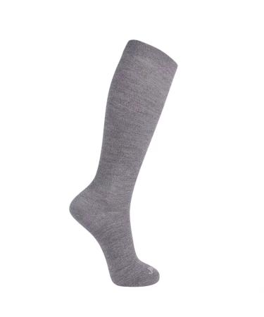 ja vie JAVIE 80% Merino Wool Ultra Soft 15-20mmHg Graduated Compression Socks for Women & Men Large Brown Marl
