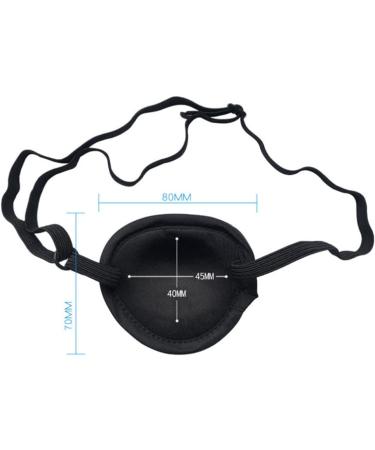 Mobestech Black Lazy Eye Patch - Soft Single Eye Mask for Adults & Kids Perfect Blindfold & Pirate Costume Accessory - Buy Online on GoSupps.com