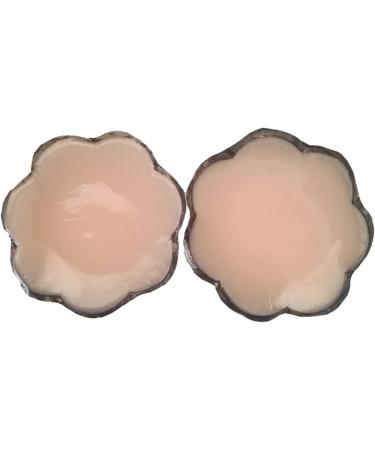 FZBNSRKO 2 Pairs Plum Blossom Silicone Nipple Covers - Reusable Adhesive Breast Pads for Women & Girls - Buy Online on GoSupps.com