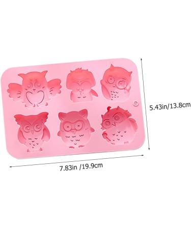 MAGICLULU 10 Pcs Baking Cake Mold Chocolate Mold Candy Chocolate Owl Soap Molds Silicone Mold Silicone Soap Animal Cookie Silicone Baking Mold Owl Candy Molds to Bake Silica Gel Tool 19.9x13.8cmx5pcs Pinkx5pcs - Buy Online on GoSupps.com