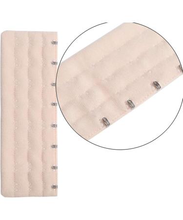 Cxapnstou Corset Bra Extender 10 Hook 3/4 Inch Spacing 2pcs - Light Beige & Black - Buy Online on GoSupps.com