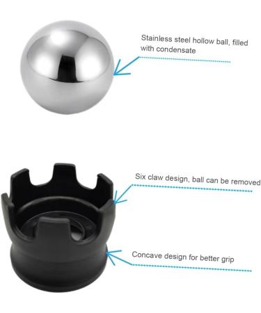 Tovinanna Stainless Steel 4-Piece Massage Roller Set - Portable Foot & Hand Massager for Improved Blood Circulation - Buy Online on GoSupps.com