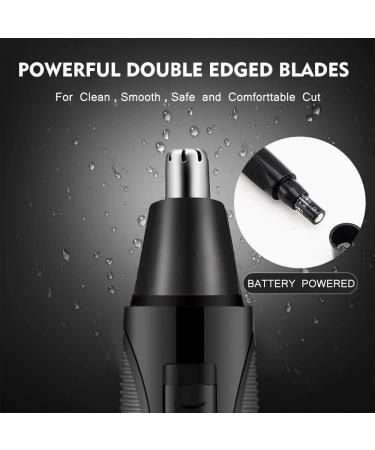 Shop Painless Ear Nose & Brow Trimmer for Men & Women - Battery Operated Nose Hair Clipper Kit in Black | International Shipping Available - Buy Online on GoSupps.com