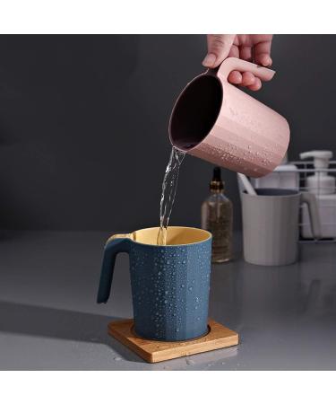 LHTC ZZB Double-Layer Tooth Brushing Cup Set - Stylish Pink Mouthwash & Toothbrush Holder for Couples - Creative Household Wash Cup - Buy Online on GoSupps.com