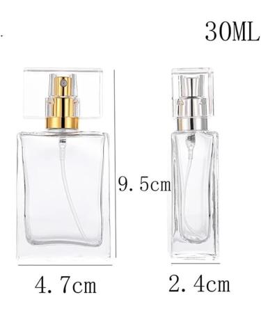 30ml Refillable Perfume Bottle - Portable Glass Fragrance Bottle for Travel | Silver | eCommerce - Buy Online on GoSupps.com
