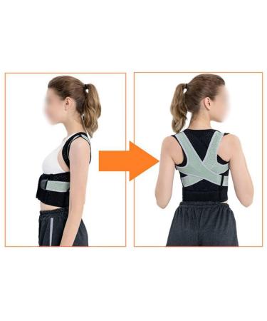 n/a Lumbar Posture Corrector for Back Brace Adjustable Belt Shoulder Protection Posture Corset Adult Children (Color : Black with Grey Size : XXL code) Handmade Full moon lofty ambition - Buy Online on GoSupps.com