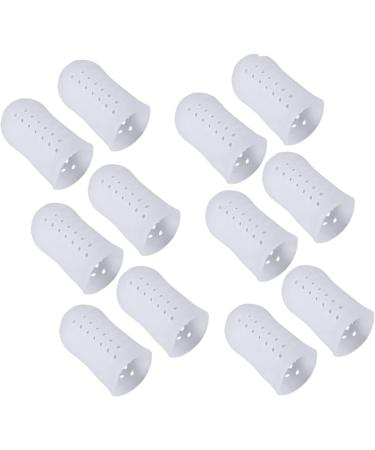 Unomor Silicone Gel High Heel Protectors - 6 Pairs/12pcs, Latex Toe Protector, Anti-Friction Toe Cover, White 4.5X2.1 cm - Buy Online on GoSupps.com