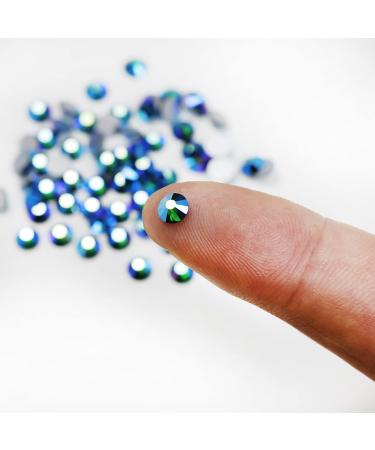 SS20 Dark Green AB Crystal Rhinestones 5mm 1440 Pcs - Non Hotfix Yantuo Emerald Ab Rhinestone for Nail Art, DIY Crafts, Makeup & More - Buy Online on GoSupps.com