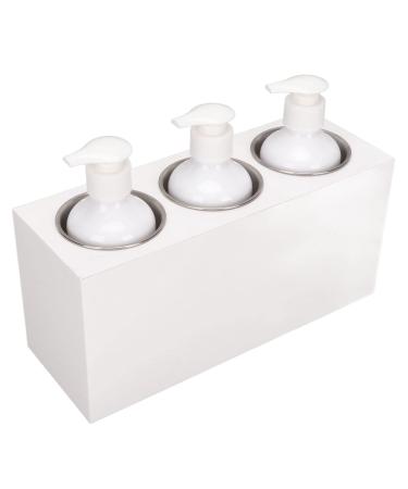 Adjustable spa warmer for 3 bottles with timer 9 temperature modes bottle warmer made of aluminum alloy for massage oil lotion cream and more (EU plug 100-240 V)
