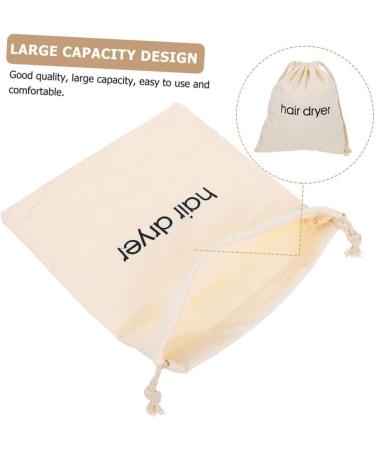 Healeved 16 Pcs Hair Dryer Storage Bag Hair Bag Dryer Carrying Bags Travel Hairdryer Organizer Fabric Beige - Buy Online on GoSupps.com