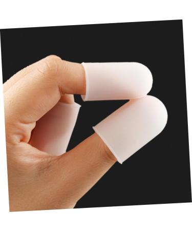 FRCOLOR 5 Pairs Finger Protector Pads - Durable Finger Covers & Toe Sleeves for Guitar - Gel Cushion & Corn Protection - Elastic White - Buy Online on GoSupps.com