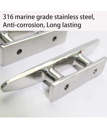 KAHACIYO Boat Cleat Open Base 4/5 inch  Dock Cleat 316 Stainless Marine Grade Steel  Include Installation Accessories Screws 4 inch - Buy Online on GoSupps.com