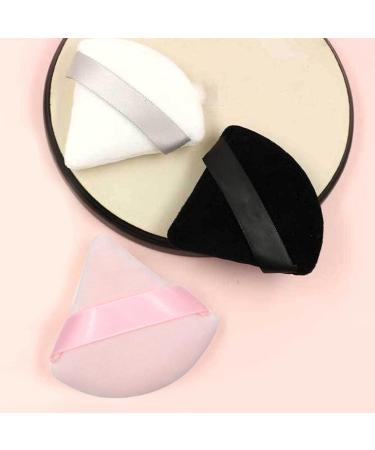 Washable Triangle Shape Powder Puff Mini Cosmetics Soft Cotton Face Powder Lightweight Puff Makeup Tools Beauty Puff Sticking Evenly Cosmetic Tools (Triangle Pink_3pcs) - Buy Online on GoSupps.com
