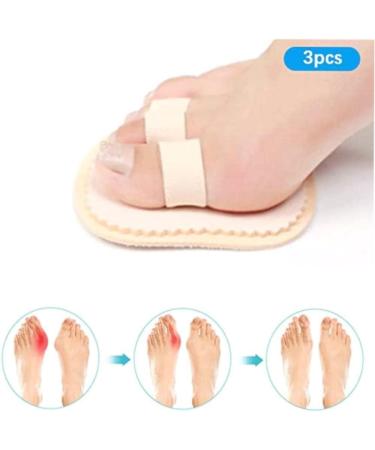 Bunion Corrector Toe Separator - Adjustable Three Hole Design for Hammer Claw and Crooked Toes - Includes Foot Alignment Socks - Buy Online on GoSupps.com