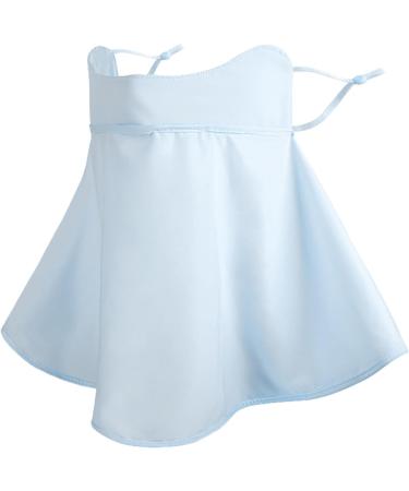 UV Protection Facial Cover for Women | Breathable Cooling Sun Protection Scarf & Neckerchief - Washable & Stylish Blue Face Cover - Buy Online on GoSupps.com