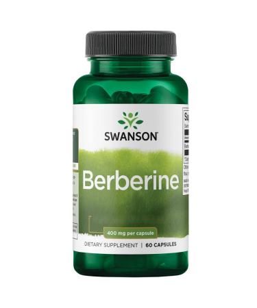 Swanson Berberine 400mg Berberis Aristata 60 Capsules Soy Free Gluten Free Non-GMO
