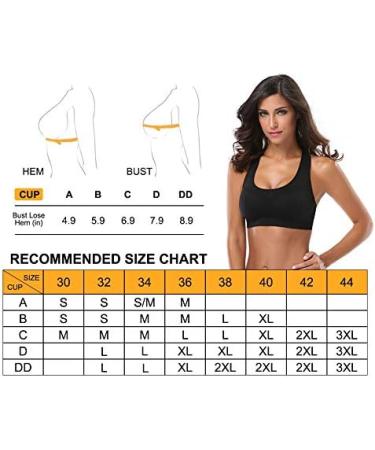 Mirity Women Racerback Sports Bras - High Impact Activewear Gym Bra Set - Black/Grey/White - Medium - Buy Online on GoSupps.com