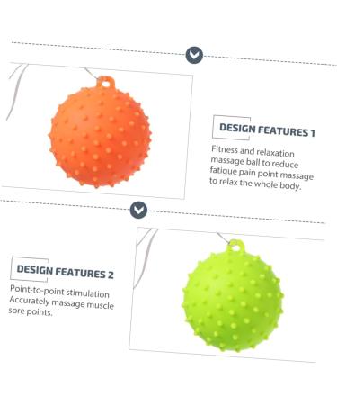 Anneomas Finger Strength Trainer - 2-Piece Hand Exercise Massage Balls for Stress Relief & Finger Grip Enhancement - Medium Green - Buy Online on GoSupps.com