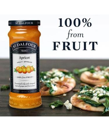 St Dalfour Apricot Fruit Spread - 12 Bottles | Delicious and Natural Flavor - Buy Online on GoSupps.com