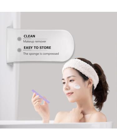 Buy FRCOLOR 120pcs Cleaning Compressed Exfoliating Face Sponges - Purple Makeup Remover Pads for Travel & Cleansing - Buy Online on GoSupps.com