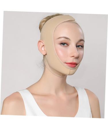 1pc Thin Chin up Facial Slimming Strap Breathable Band for V Line Thin Masseter Chin Shaping Spandex Product 30X10X1.5CM skin-coloured - Buy Online on GoSupps.com