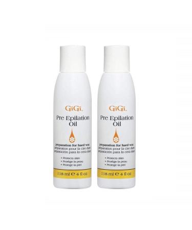 GiGi Pre-Epilation Oil 4 Ounce (2 pack)