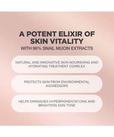 Advanced Snail Mucin Essence Serum - 96% Snail Extract for Skin Firming & Anti-Aging | Korean Essence for All Skin Types | Natural Ingredients - Buy Online on GoSupps.com