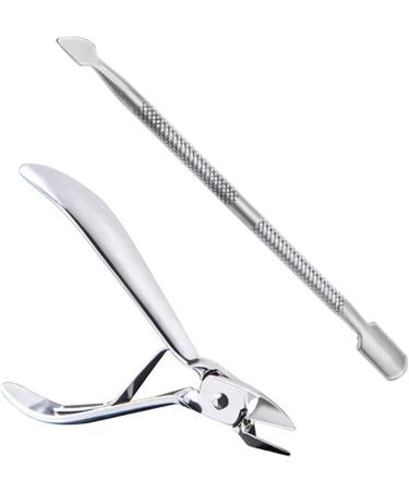 PSGS 2Pcs/Set Ingrown Toe Nail Correction Nippers Clipper Cutters Dead Skin Dirt Remover + Paronychia Podiatry Pedicure Care Tool (Color : A) - Buy Online on GoSupps.com