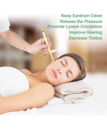 ACWOO 24Pcs Natural Beeswax Ear Candles Kit for Blocked Ears - Non-Toxic Fragrance Hollow Cylinders - Ear Wax Remover Candle Set (Beige-24pcs) - Buy Online on GoSupps.com
