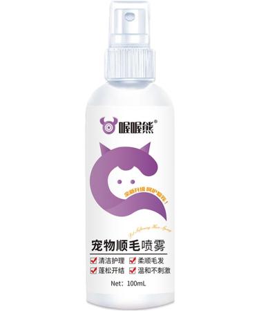 Pet Detangling Spray 100ml Deodorizing Dog Grooming Spray Anti-Static Nourishing Cat Dematting Spray Ph Balanced Dog Hair Spray - Buy Online on GoSupps.com