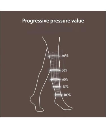 Large Long Nine-Quarter Varicose Vein Therapeutic Socks - Leg Protection Anti-Thrombotic Medical Support | Black, Size Large - Buy Online on GoSupps.com