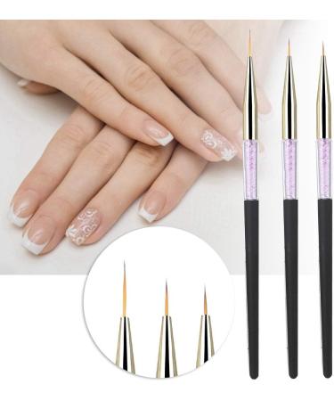 Easy To Operate Gel Nail Polish Pen Nail Liner Brush for Home Salon Shop (Black) - Buy Online on GoSupps.com
