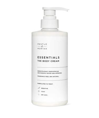 Pestle & Mortar Essentials The Body Cream Moisturiser 500ml Suitable For Dry Eczema-prone Psoriasis-prone skin Dermatologically tested midwife approved