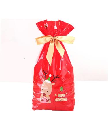 COLLBATH 10pcs Christmas Pouch Convenient Storage Bag Drawstring Bags for Candy Bag Elk Packing Bag - Buy Online on GoSupps.com