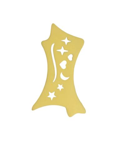 Generic Silicone Eyeliner Stencil Eye Aid Tool Silicone Eyeliner Aid Eyeshadow Eyeliner Tool for Lady Yellow