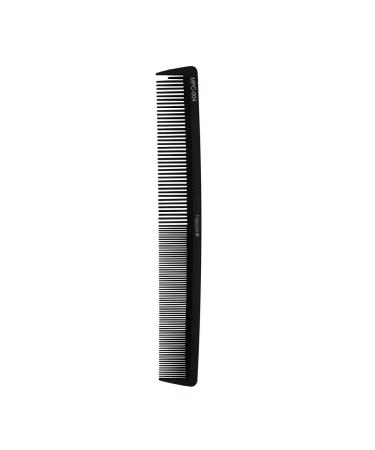 Measure & Style Innovative Black Hair Comb with Built-in Scale Professional Carbon Fiber High Heat Resistant (230 C) Strong Durable and Fine-Toothed By Majestik+ 20.5cm Measuring Cutting Comb