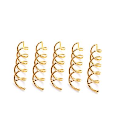 10pcs Spiral Hair Pins - Non-Scratch Round Tips for Effortless DIY Hairstyles - Golden Spin Bobby Pins - Buy Online on GoSupps.com