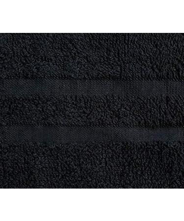 Corporate Hills CH 100% Ring Spun Cotton Salon Towel Pack of 24 Black 16 x 28 - Ultra Soft & Highly Absorbent | Perfect for Gym, Salon, Spa & Home Care - Buy Online on GoSupps.com