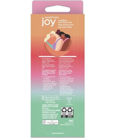 Joy Color-Changing Razor for Women Shave Kit with 1 Handle + 2 Razor Blade Refills - Buy Online on GoSupps.com