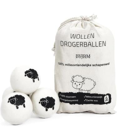 Tiardey 6pcs Tumble Dryer Balls Wool Dryer Balls for Laundry to Reduce Drying Time Reusable Natural Fabric Softener - Buy Online on GoSupps.com