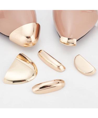 Shop NBEADS 12 Pcs Metal Shoe Protectors - Light Gold High Heel Toe Covers | Durable & Stylish Repair Accessories - Buy Online on GoSupps.com
