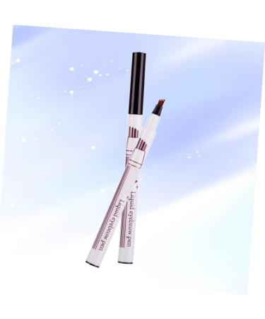 FOMIYES Waterproof # Natural Eyebrow Durable Sweat-proof Dark Four Grey Pencil Liquid Pronged 1 count (Pack of 1) As Shown - Buy Online on GoSupps.com