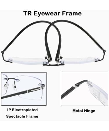 GHARAZ Progressive Multifocus Reading Glasses for Men & Women | Photochromic Blue Light Filter Size 2.0+ - Buy Online on GoSupps.com