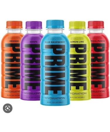 Comfortos Prime Hydration Energy Drinks by Logan Paul & KSI - 500ml (16.9 Fluid oz.) - Naturally Flavored with Zero Sugar Boost Energy and Caffeine Free (BLUE RASPBERRY) - Buy Online on GoSupps.com
