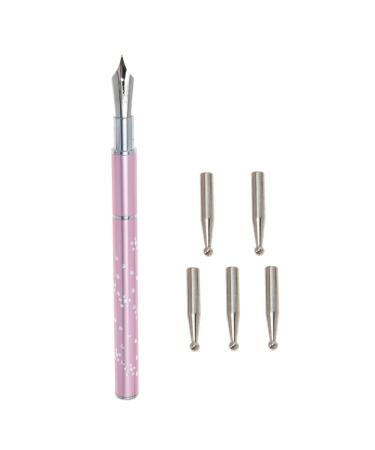 FOMIYES 1 Set Nail Art Pen Nail Dotting Pen Builder Gel Brush Diy Embroidery Tool Nail Accessories Nail Painting Pen Nail Dotting Tools Nail Tools Stainless Steel Pencil Painted