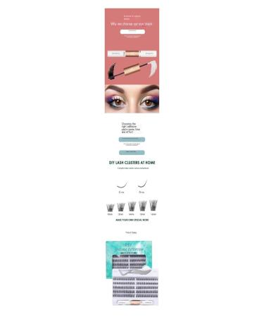 Buy Laubess Cluster Lashes 120PCS - Reusable Fake Mink Eyelash Kit | DIY Mixed Length with Tweezers & Brush - Long & Natural Look - Buy Online on GoSupps.com